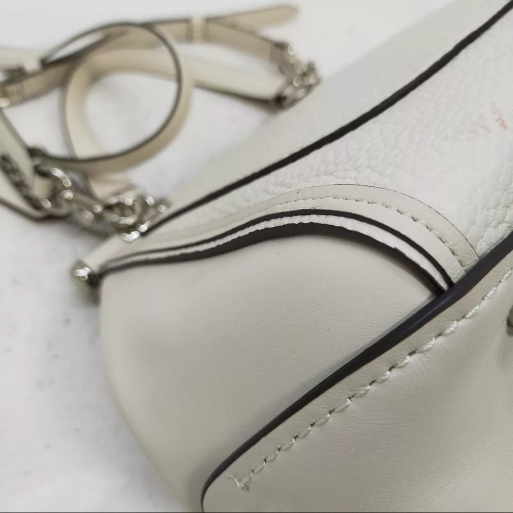 Coach Drifter Handbag with Shoulder Strap White Genuine Leather - Picture 6 of 9